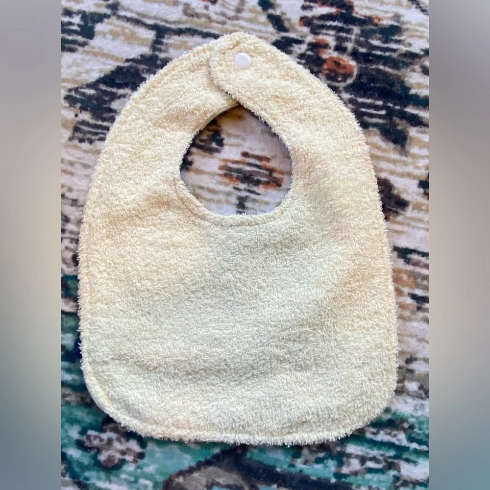 Feather Print Baby Bib